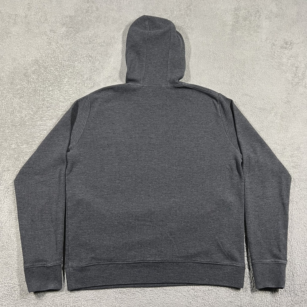 Travis Mathew Cloud Waffle Knit Hoodie Mens Large Gray Golf Performance Stretch - Picture 8 of 10